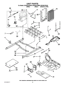 09 - Unit Parts parts for Whirlpool Refrigerator ED2DHEXWL00 from AppliancePartsPros.com