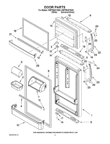02 - Door Parts parts for Whirlpool Refrigerator W8FRNGFVQ00 from AppliancePartsPros.com
