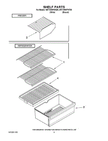 05 - Shelf Parts parts for Whirlpool Refrigerator W6TXNWFWQ00 from AppliancePartsPros.com