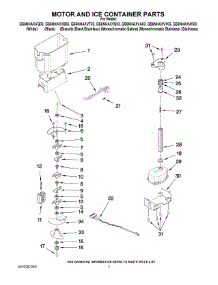 05 - Motor And Ice Container Parts parts for Whirlpool Refrigerator GS6NHAXVT03 from AppliancePartsPros.com