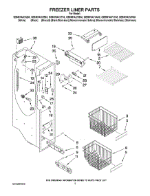 04 - Freezer Liner Parts parts for Whirlpool Refrigerator GS6NHAXVK03 from AppliancePartsPros.com