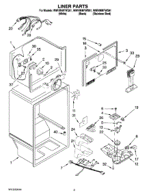 02 - Liner Parts parts for Whirlpool Refrigerator W9RXNMFWS01 from AppliancePartsPros.com