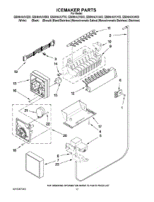 10 - Icemaker Parts parts for Whirlpool Refrigerator GS6NHAXVQ03 from AppliancePartsPros.com