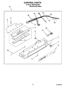 10 - Control Parts parts for Whirlpool Refrigerator GD5NVAXWA00 from AppliancePartsPros.com