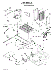 11 - Unit Parts parts for Whirlpool Refrigerator GD5NVAXWA00 from AppliancePartsPros.com