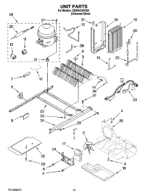 09 - Unit Parts parts for Whirlpool Refrigerator ED5GVEXVD02 from AppliancePartsPros.com