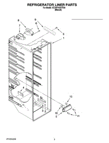 02 - Refrigerator Liner Parts parts for Whirlpool Refrigerator 5ED5FHKXVT00 from AppliancePartsPros.com