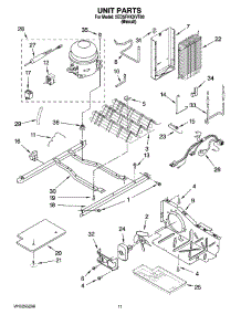 08 - Unit Parts parts for Whirlpool Refrigerator 5ED5FHKXVT00 from AppliancePartsPros.com