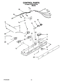 09 - Control Parts parts for Whirlpool Refrigerator 5ED5FHKXVT00 from AppliancePartsPros.com