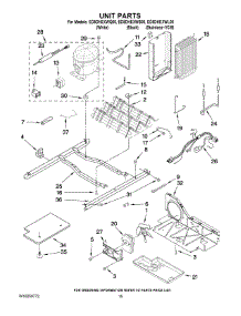 09 - Unit Parts parts for Whirlpool Refrigerator ED5DHEXWL00 from AppliancePartsPros.com