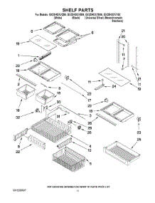 07 - Shelf Parts parts for Whirlpool Refrigerator GX2SHDXVQ00 from AppliancePartsPros.com