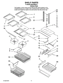 06 - Shelf Parts parts for Whirlpool Refrigerator G25EFSB2313 from AppliancePartsPros.com