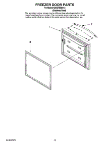 07 - Freezer Door Parts parts for Whirlpool Refrigerator G25EFSB2313 from AppliancePartsPros.com