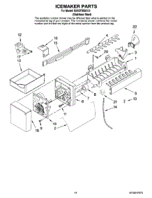 08 - Icemaker Parts, Optional Parts (Not Included) parts for Whirlpool Refrigerator G25EFSB2313 from AppliancePartsPros.com
