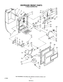 09 - Dispenser Front parts for Whirlpool Refrigerator ED25PWXTW00 from AppliancePartsPros.com
