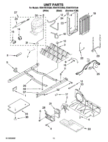 09 - Unit Parts parts for Whirlpool Refrigerator ED5KVEXVL00 from AppliancePartsPros.com
