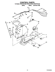 11 - Control Parts parts for Whirlpool Refrigerator ED5KVEXVL00 from AppliancePartsPros.com