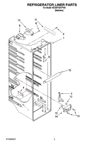 02 - Refrigerator Liner Parts parts for Whirlpool Refrigerator 8ED5FHKXVY00 from AppliancePartsPros.com