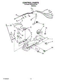 09 - Control Parts, Optional Parts (Not Included) parts for Whirlpool Refrigerator 8ED5FHKXVY00 from AppliancePartsPros.com