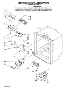 03 - Refrigerator Liner Parts parts for Whirlpool Refrigerator G20EFSB2313 from AppliancePartsPros.com