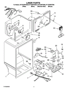 03 - Liner Parts parts for Whirlpool Refrigerator W1TXEMFWQ00 from AppliancePartsPros.com