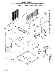 04 - Unit Parts parts for Whirlpool Refrigerator W1TXEMFWT00 from AppliancePartsPros.com