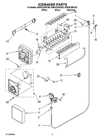 05 - Icemaker Parts parts for Whirlpool Refrigerator W8RXEGMVB00 from AppliancePartsPros.com