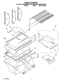 03 - Shelf Parts parts for Whirlpool Refrigerator W9RXNMFWB00 from AppliancePartsPros.com