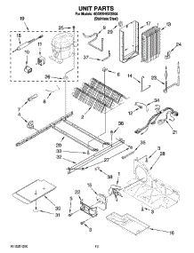 09 - Unit Parts parts for Whirlpool Refrigerator 6GD5SHGXSS04 from AppliancePartsPros.com