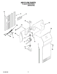 10 - Air Flow Parts parts for Whirlpool Refrigerator 6GD5SHGXSS04 from AppliancePartsPros.com