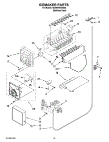 12 - Icemaker Parts, Optional Parts (Not Included) parts for Whirlpool Refrigerator 6GD5SHGXSS04 from AppliancePartsPros.com