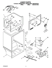 02 - Liner Parts parts for Whirlpool Refrigerator W9RXEMFWB01 from AppliancePartsPros.com
