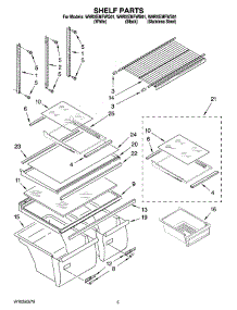 03 - Shelf Parts parts for Whirlpool Refrigerator W9RXEMFWB01 from AppliancePartsPros.com