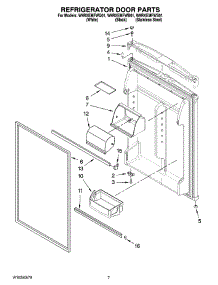 04 - Refrigerator Door Parts parts for Whirlpool Refrigerator W9RXEMFWS01 from AppliancePartsPros.com