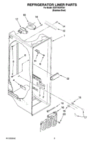 02 - Refrigerator Liner Parts parts for Whirlpool Refrigerator ED5FVGXVS01 from AppliancePartsPros.com
