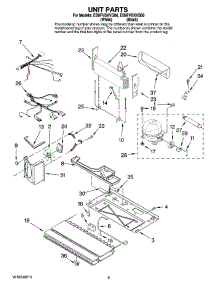 06 - Unit Parts parts for Whirlpool Refrigerator EB9FVBXVB00 from AppliancePartsPros.com