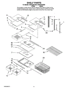 07 - Shelf Parts, Optional Parts parts for Whirlpool Refrigerator EB9FVBXVB00 from AppliancePartsPros.com