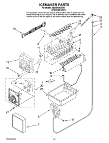 08 - Icemaker Parts, Optional Parts parts for Whirlpool Refrigerator GB2SHDXTD00 from AppliancePartsPros.com