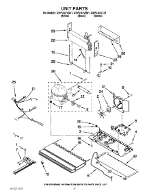 10 - Unit Parts parts for Whirlpool Refrigerator GI5FVAXVQ01 from AppliancePartsPros.com