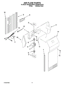 10 - Air Flow Parts parts for Whirlpool Refrigerator 6GD25DCXHS10 from AppliancePartsPros.com