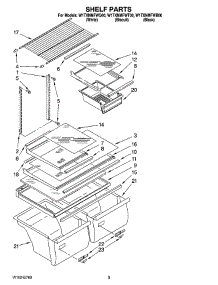 05 - Shelf Parts, Optional Parts (Not Included) parts for Whirlpool Refrigerator W1TXNMFWB00 from AppliancePartsPros.com