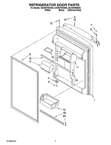 04 - Refrigerator Door Parts parts for Whirlpool Refrigerator G2IXEFMWS00 from AppliancePartsPros.com
