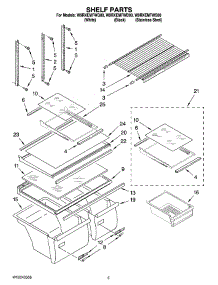 03 - Shelf Parts parts for Whirlpool Refrigerator W9RXEMFWQ00 from AppliancePartsPros.com