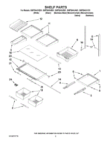 03 - Shelf Parts parts for Whirlpool Refrigerator GI5FSAXVA01 from AppliancePartsPros.com