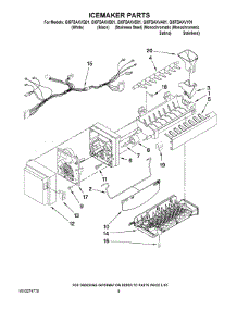 05 - Icemaker Parts parts for Whirlpool Refrigerator GI5FSAXVA01 from AppliancePartsPros.com