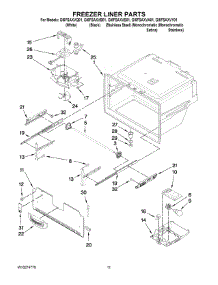 06 - Freezer Liner Parts parts for Whirlpool Refrigerator GI5FSAXVA01 from AppliancePartsPros.com