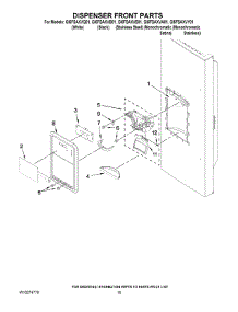 08 - Dispenser Front Parts parts for Whirlpool Refrigerator GI5FSAXVB01 from AppliancePartsPros.com