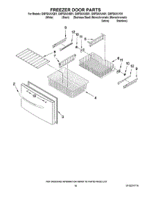 09 - Freezer Door Parts parts for Whirlpool Refrigerator GI5FSAXVB01 from AppliancePartsPros.com