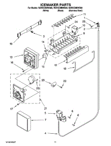 06 - Icemaker Parts parts for Whirlpool Refrigerator W2RXEMMWS00 from AppliancePartsPros.com