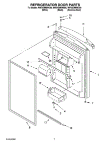 04 - Refrigerator Door Parts parts for Whirlpool Refrigerator W9RXEMMWB00 from AppliancePartsPros.com